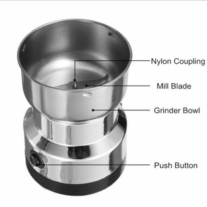 200W Multi-Function Mixer Juicer Grinder | Compact Electric Household Grinder | 1 Jar | Stainless Steel Blades | Silver