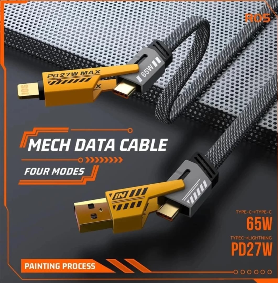 4 IN 1  Fast Charging Cable With 65 Watts